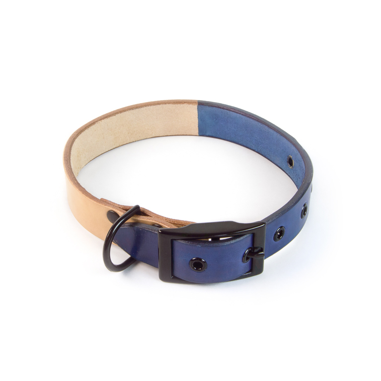 Blue Two-Tone Dog Collar | Accessory | Cord Shoes + Boots